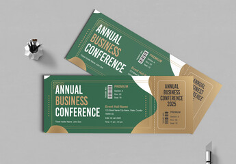 Event Ticket Design Layout