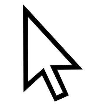 Arrow outline cursor