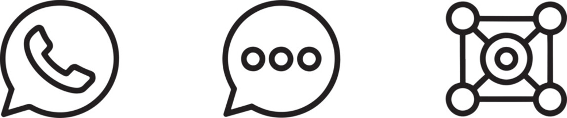 Fototapeta premium Vector Technology Icon Set – Laptop, Smartphone, Gear, Battery, Wi-Fi, Cloud Icons for Websites, Apps, and Digital Projects