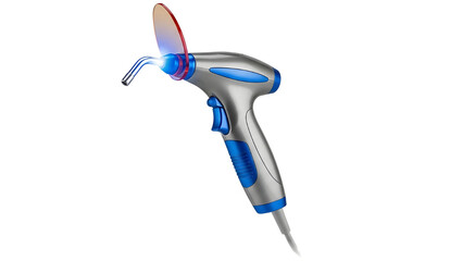 Modern Dental UV Curing Light Vector Illustration Isolated on White Background