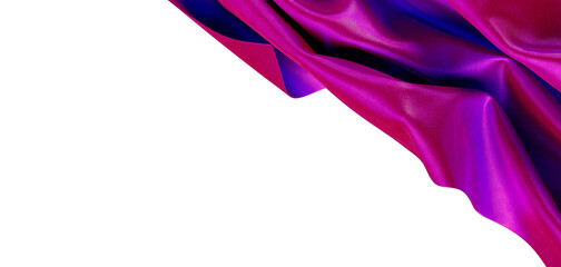 Dynamic image of luxurious silk fabric in striking pink and purple hues. Perfect for backgrounds, textures and abstract © vegefox.com