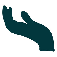 Obraz premium Palm up hand vector