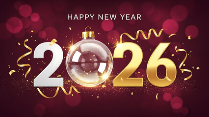 Happy new year 2026 celebration