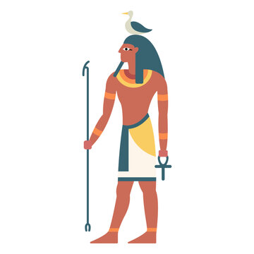 Egyptian gods geb flat