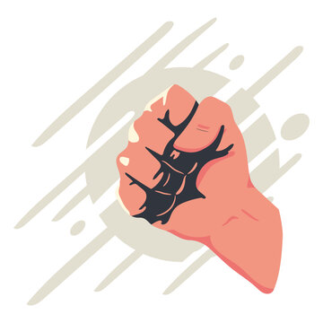 Closed fist illustration