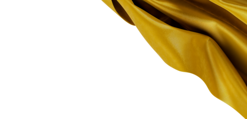 Elegant gold fabric with wave forms on a white background. Perfect for designers, or can be used as a backdrop, add your