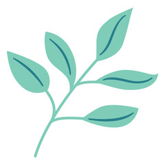 Obraz premium Spring leaves thick flat