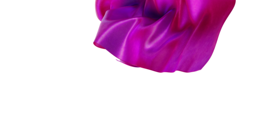 Close-up of a bright pink fabric, showing folds and textures. Ideal for design backdrops, fashion concepts, and artistic