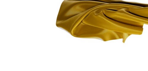 Close up shot of golden fabric with draped folds. Perfect for texture, design backgrounds, fashion or luxury related pro