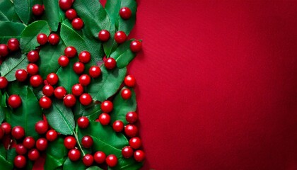 A Marmble Background With Red And Green Background For Christmas