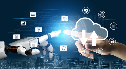 Artificial intelligence enhances cloud data storage and network backup system to improve security and connectivity Parse