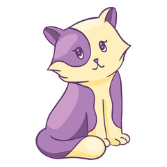 Kitten cartoon adorable © Vexels