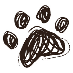 Dog paw hand drawn © Vexels