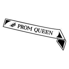 Prom queen sash cut out © Vexels