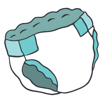 Diapers trash icon