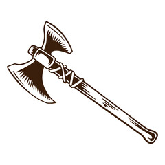 Antique and flat axe