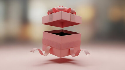 A pink origami frog with a unique cube shaped body structure