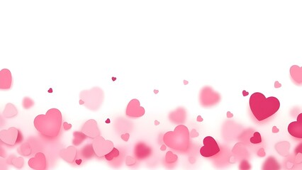 Obraz premium Valentine s day background with pink hearts