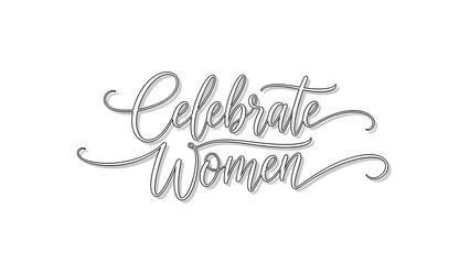 Elegant calligraphy design with floral elements and cursive script