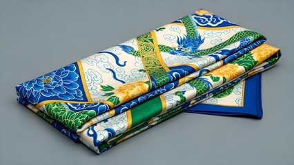 Silk scarf folded.