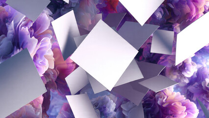 Abstract Background with Geometric Shapes