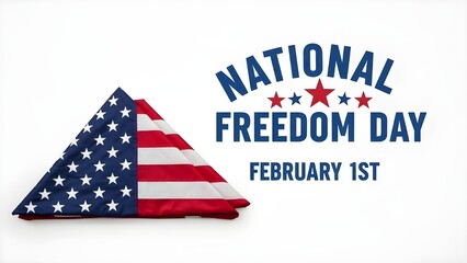 National freedom day american flag celebration