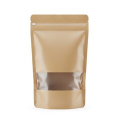 Gold foil stand-up pouch with window