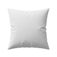 Minimalist white square pillow
