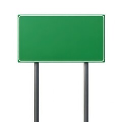 Blank green sign