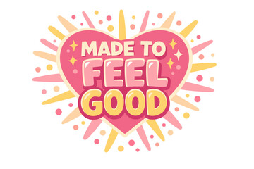 Fototapeta premium Vibrant heart design with motivational phrase and radiating colors