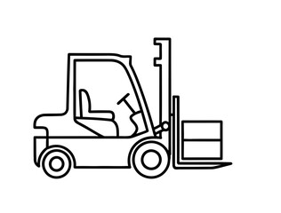 Naklejka premium Heavy Machinery Lifts Cargo With Precision in a Bustling Warehouse During the Busy Workday