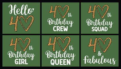 40 years old t shirt design