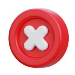 Obraz premium check wrong 3d icon