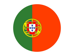 Round Portuguese flag