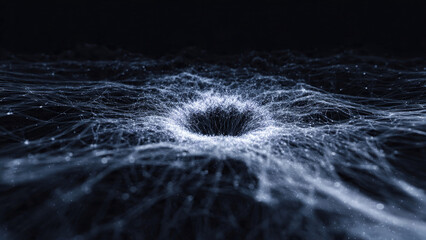 Abstract Hole With Neural Network Mesh