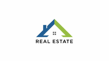 Real Estate Logo Design Element House.