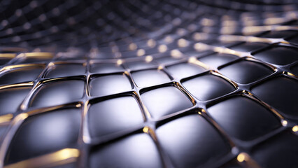 Abstract Metallic Grid
