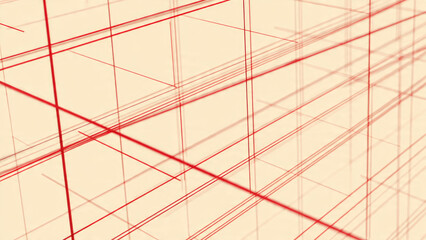 Abstract Red Lines Pattern
