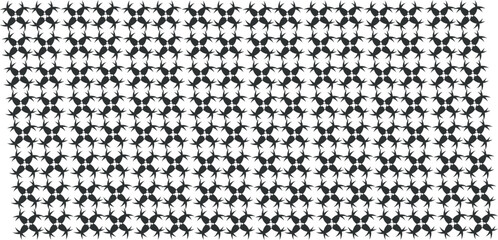 A monochrome pattern of interconnected lines