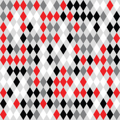 Harlequin Diamond Pattern Valentine Background