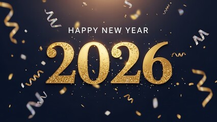 New Year 2026 celebration with festive decorations