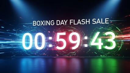 Boxing Day Flash Sale Countdown Digital Timer
