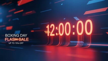 Boxing Day Flash Sale Countdown Digital Timer