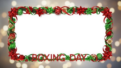 Boxing Day Special Offer Frame with Christmas Border