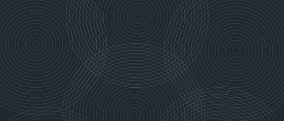 A modern Premium Dark abstract design with concentric circles and dynamic linear elements, delivering a vibrant, futuristic aesthetic ideal for technology themes, web graphics, and premium visual back