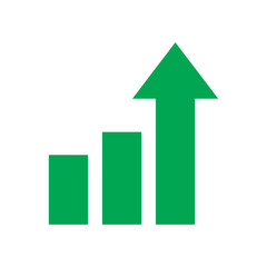 Bar Chart Analytics Icon &ndash; Business Data Statistics Graph Symbol