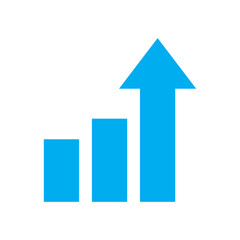 Bar Chart Analytics Icon &ndash; Business Data Statistics Graph Symbol