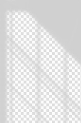Vector Light and shadow from window overlay effect on transparent background. Silhouette light abstract can use for wallpaper minimal,mock up design.Black and white blurred image backdrop.
