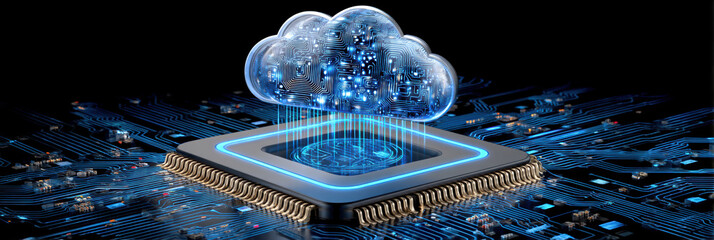Innovative computer chip processing data for futuristic cloud technology network system