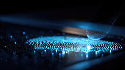 Futuristic Fingerprint Scan